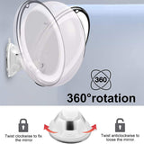 Makeup Mirror With 10x Magnifying Glass LED Light Emitting Flexible Makeup Mirror Portable Dressing Table Makeup Mirror