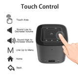 Salange Mini Pocket Projector DLP Android 9.0 System For Full HD 1080P Portable Projector With Bluetooth Battery WIFI Beamer