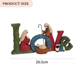 Resin LOVE/FAMILY Alphabet Figurines Desktop Ornament LOVE/FAMILY Letters Sign Statue Holiday Gifts Home Decor for Wedding