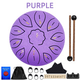 6 Inch 11 Tones C Key Steel Tongue Drum Tamborine Mini Snare Drum Set  Percussion Instruments Musicales Profesional Yoga Gifts
