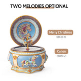 Luminous Carousel Music Box Colorful Light Merry-go-round Wind-up Musical Rotating Horse Christmas Gift Girlfriend Kids  Wife