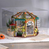 CUTEBEE DIY Dollhouse Wooden Doll Houses Miniature Doll House Furniture Kit Casa Music Led Toys for Children Birthday Gift A68A