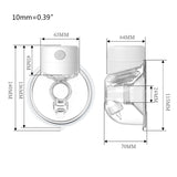 Electric Breast Pump Silent Wearable Automatic Milker USB Rechargable Hands-Free Portable Milk Extractor Baby Breastfeeding Acce