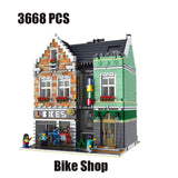 MOC 2734pcs City Streetview series The brickstive Modern Library Model Building Blocks Bricks Kids Toys Gifts Christmas gifts