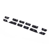 12 pcs Button Key Caps Repair Kit A/C Heater Switch Cover 61319313923 Fit for BMW 5 6 7 Series F07