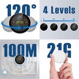 Tuya WiFi Intelligent Weather Clock 3-Day Weather Forecast Weather Station Wireless Thermometer Hygrometer LCD Display 3 Sensors