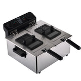 Electric Fryer 6L Household French Fries Machine Fryer Commercial Fries Fried Chicken Small Fryer Set Frying Skewers Pot