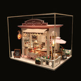 DIY MINI Doll House Miniature DIY Dollhouse With Furnitures Wooden House Waiting Time Toys For Children Birthday Gift C007