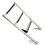 3 Step Stainless Steel Telescoping Boat Ladder Swim Step 3 Step Ladders for Marine Boat Yacht Swimming Pool