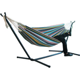 60#Two-person Hammock Camping Thicken Swinging Chair Outdoor Hanging Bed Canvas Rocking Chair Not with Hammock Stand 200*150cm