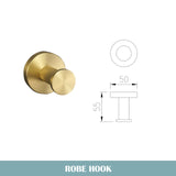 Golden Towel Rack Towel Bar Ring Brushed Gold Hardware Set Robe Coat Hook Toilet Tissue Paper Holder Bathroom Accessories Kit