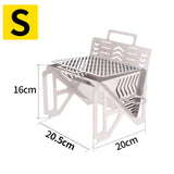 Ultra Light Weight Foldable Building Stove Wood Stove Stainless Steel BBQ Outdoor Camping Picnic Portable Grill