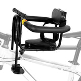 Front Bicycle Seat Child Safety Saddle Baby Seat with Pedals and Support Back Rest for MTB Road Bike Outdoor Cycling Accessory