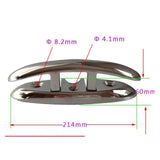 Marine Grade Boat Stainless Steel Folding Flip Up Dock Cleat 8" Accessories,Easy to install