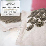 Nature Organic Linen Coconut Palm Massage Yoga Mat Sport Pillow Mat Lotus Spike Acupressure Mat Cushion Back Neck Pain Relief