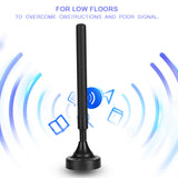 SOONHUA FM Radio Antenna Household FM Radio Antenna USB FM Antennas High Sensitivity 25dB High Gain For Low Floor