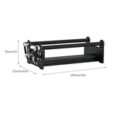 Laser Engraving Rotary Roller for Cylindrical Objects w/ 360 ° Rotating Engraving Axis 5 Angle Adjustments Diameter 18-120mm