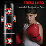 Standing Boxing Column Punching Bag Inflatable Tumbler Fitness Decompression Sandbags Kick Boxe Boxeo Taekwondo Martial
