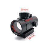NEW Riflescope  Tactical 1X40 MM Red Green Dot Sight Scope Optic Hunting Riflescope With 11/20MM For Rifle Outdoor Air Gun