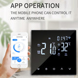 WiFi Smart Thermostat, Electric Floor Heating LCD Touch Screen Water/Gas Boiler Temperature Remote Controller for Google Home