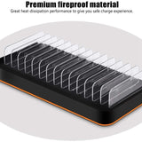 100W Multi USB Charger 15 Port USB Fast Charger Quick Charge Charging for iPhone Samsung EU Plug