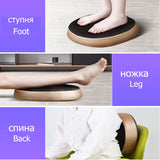 Electric Foot Massager Vibration Massage Air Pressure Machine Heating Roller Shiatsu Kneading Massage Device
