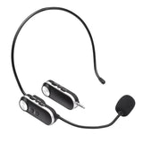 UHF Wireless Headset Microphone  with 3.5mm Audio plug &amp;6.35mm Audio Adapter for Speaker Voice Amplifier for Training Tour Guide
