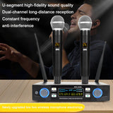 Professional Digital Frequency Modulation U-Segment Wireless One For Two Frequency Conversion Microphone Performance Home KTV