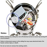 2 PCS Fan Light Switch ZE-208S 3 Speed 4 Wire Ceiling Fan Switch Replacement Part Speed Controlpull Chain Switch