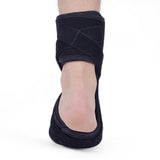 Adjustable Foot Drop Orthosis Brace Support Foot Arch Shock Absorber Bandage with Spiky Massage Ball THIN889