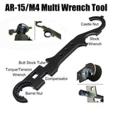 AR15/M4 Wrench Field Multi-Function Wrench AR Outdoor Heavy Duty Multi Combo Purpose Powder Coated Steel Wrench Hunting Tools