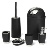 Solid PP Bathroom Necessities include Toothbrush Holder Toilet Brush Soap Dish Waste Bin Rinse Cup Sprayer Bottle