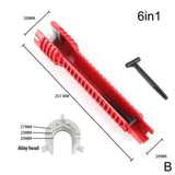 8 In 1 Multi Key Flume Magic Wrench Sink Plumbing Tools Magic Wrench 8 in 1 Multifunctional English Key Plumbing Wrench Tool