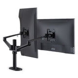 Dual Monitor Desk Mount Stand,Full Motion Monitor TV Mounting for 17-32inches 2 Screens, Aluminum 360 Rotating Monitor Holder