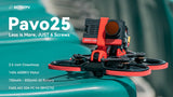 BETAFPV Pavo25 2.5" BWhoop Quadcopter Walksnail HD Digital VTX F405 AIO 20A 1404 4500KV Brushless Motor Suit For SMO 4K Camera