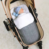 Baby Sleeping Bags Envelopes Winter Warm Knitted Newborn Boy Girl Monthly Swaddle Wrap 0-6m Infant Sleepsack for Stroller Basket