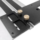 Woodworking Track Saw Square Guide Rail Clamp Right Angle Positioning Plate 90 Degree Angle Stop for Festool and Makita Rails