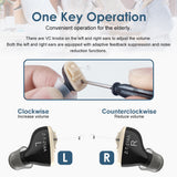 1 Pair Hearing Aid with Battery Audifonos Digital Voice Sound Amplifiers Mini Ear Aid for The Elderly Deafness Health Care
