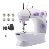 Household Multifunctional Mini Portable Sewing Machine Night Light Pedal Desktop Electric Sewing Machine Set