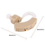 Plastic Super Mini Adjustable Hearing Aids Ear Sound Amplifier Volume Tone Listen Hearing Aid Kit Hook In Ear JZ-1088A Ear Care