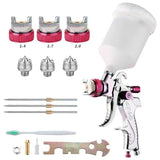 Professional HVLP Spay Gun 1.4/1.7/2.0mm Nozzle Gravity Airbrush for Car Painting Water Based Air Spray Gun Furniture Wall