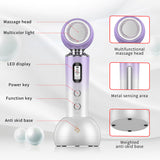 2022 RF Microcurrent EMS Skin Rejuvenation Beauty Machine Facial Massage Infrared Light Therapy Anti-Wrinkle Ultrasonic Cleaning