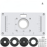 Multifunctional Aluminium Router Table Insert Plate Woodworking Benches Wood Router Trimmer Models Engraving Machine