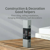 Laser Protractor Angle Measure Laser Level Ruler Type-C Charging Digital Tool Grey