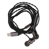 In-ear Monitor Earbuds 384kHz/32bit HiFi Stereo Type C Wired DAC Earphone with Mic for Musicians Audiophile Singers