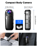 Boblov L02 1080P Infrared night vision Full HD Lens Mini Camera Dash Cam Small Camcorder 125 degrees wide angle Bodycam Police