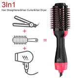Four In One Hot Air Comb Two In One Multifunctional Negative Ion Curling Straight Hair Dryer