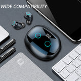 I07 BT5.0 Wireless Headphones Auto Pairing Noise Reduction Touch Control Waterproof Charge Box Digital Display