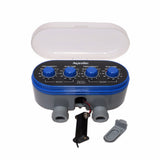 Ball Valve Electronic Automatic Watering Two Outlet Four Dials  Water Timer Garden Irrigation Controller for Garden, Yard #21032