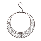 Wreath Frame Succulent Plant Festival Hanging Basket Party Flower Home Decorative Moon Shape Holder Cafe Wedding Iron Wire